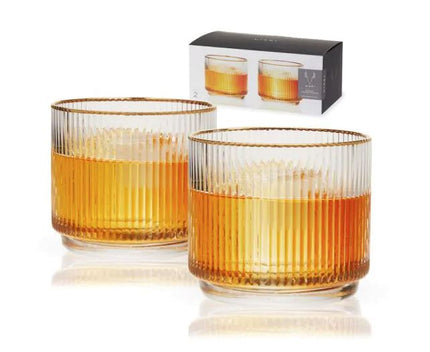 Meridian Crystal Lowball Tumblers