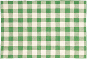 Meridian- Checkered Green & Ivory