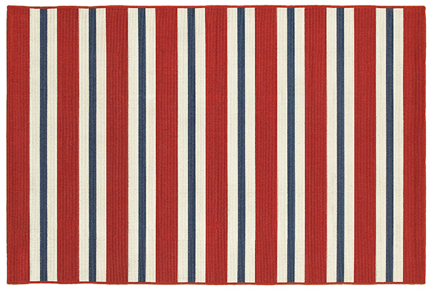 Meridian- Striped Red & Blue