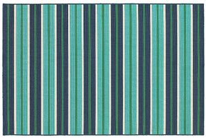 Meridian- Big Stripes Blue & Green