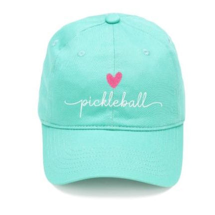 Heart Pickleball Mint Cap