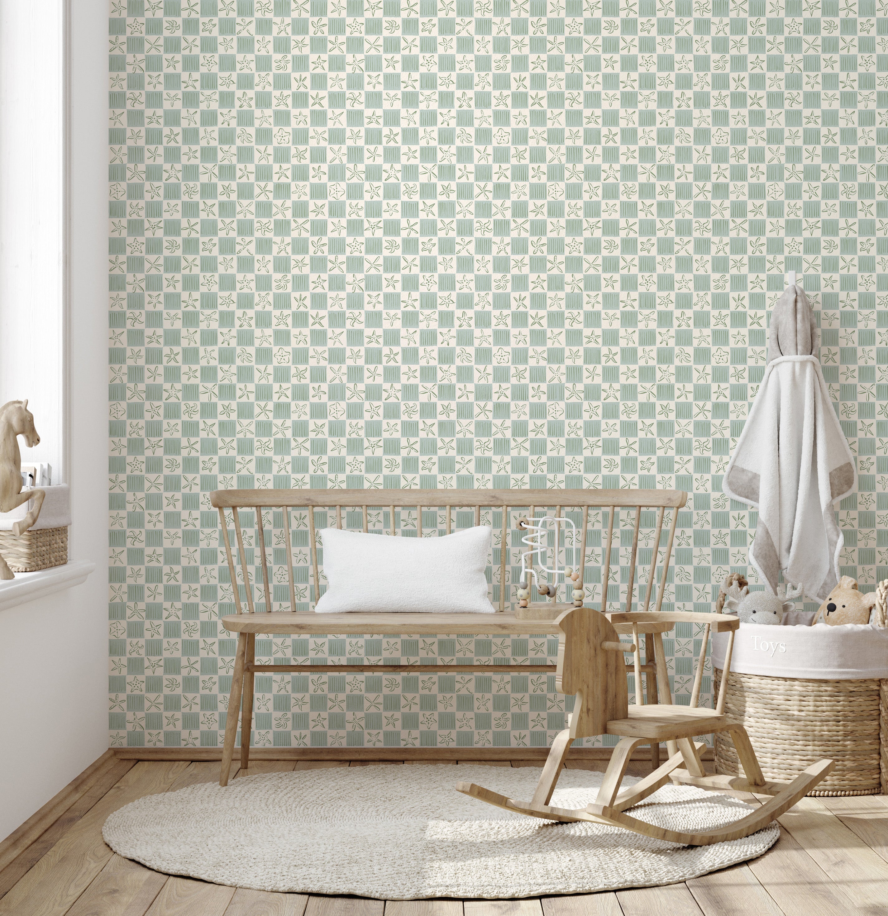Shellie Wallpaper by Niranjana Mani Design
