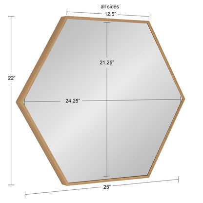 Rhodes Framed Hexagon Wall Mirror