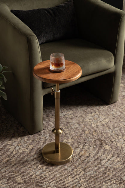 Engles Adjustable Wood Table and Plant Stand