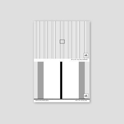 Montclair Stripes (Gray) Wallpaper
