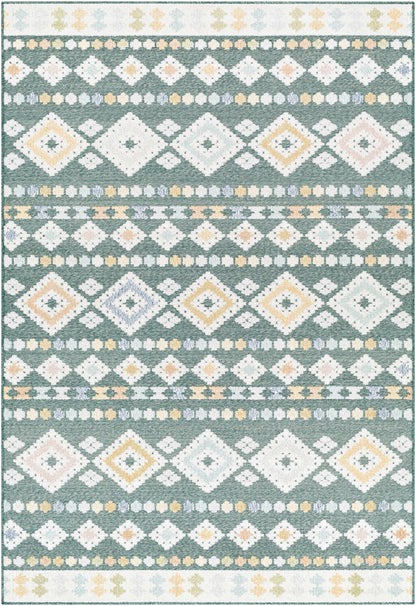 Metta Medium Green Outdoor Area Rug - Clearance