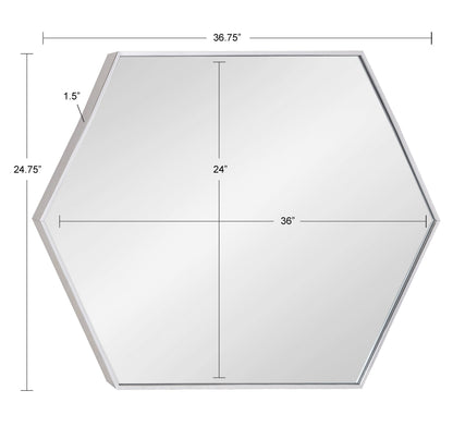 Rhodes Framed Hexagon Wall Mirror