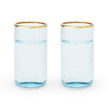 Aqua Bubble Glass Tumbler Set