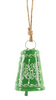 Red, Green & White Bell Ornaments (3pc.)