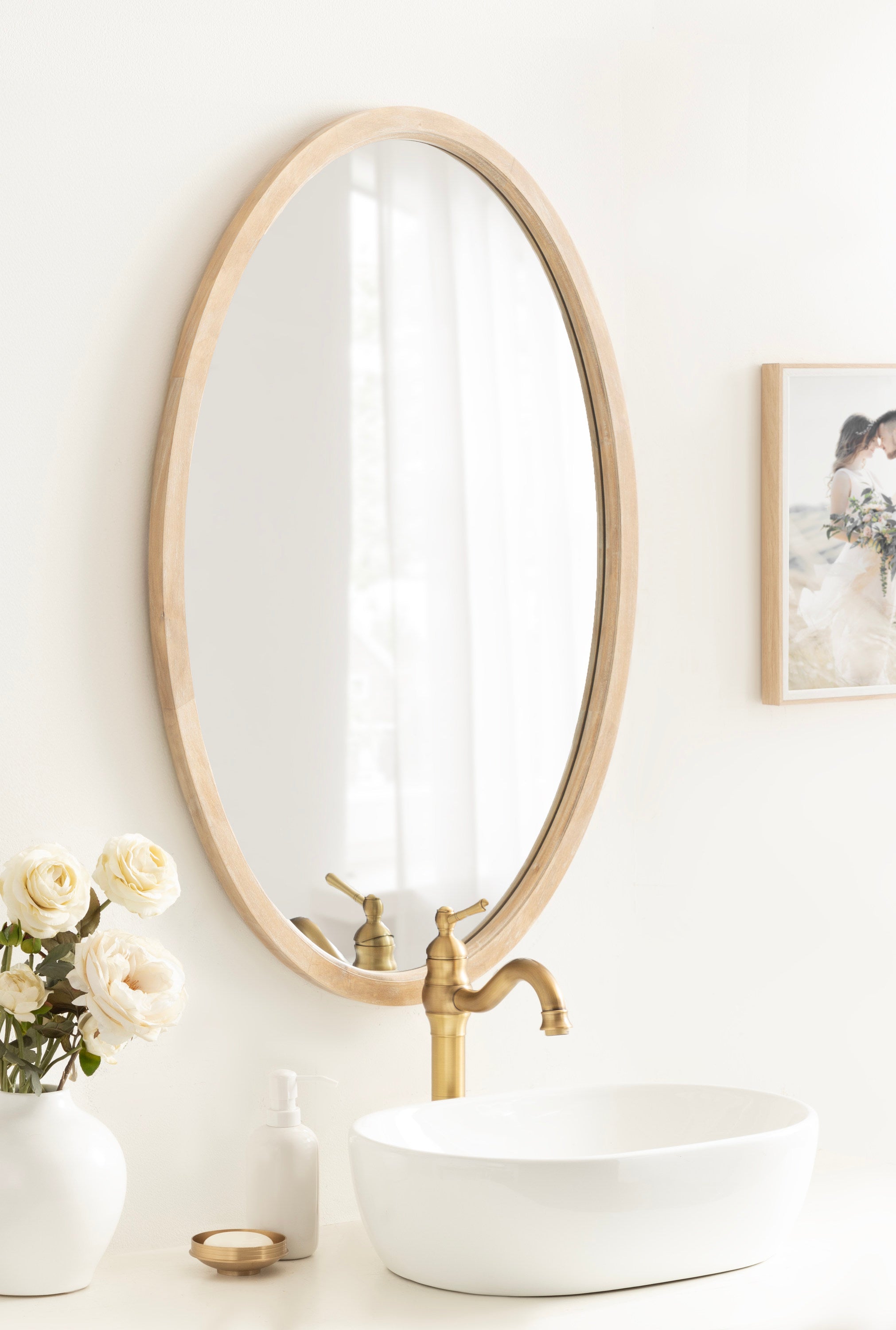 Hogan Oval Framed Mirror