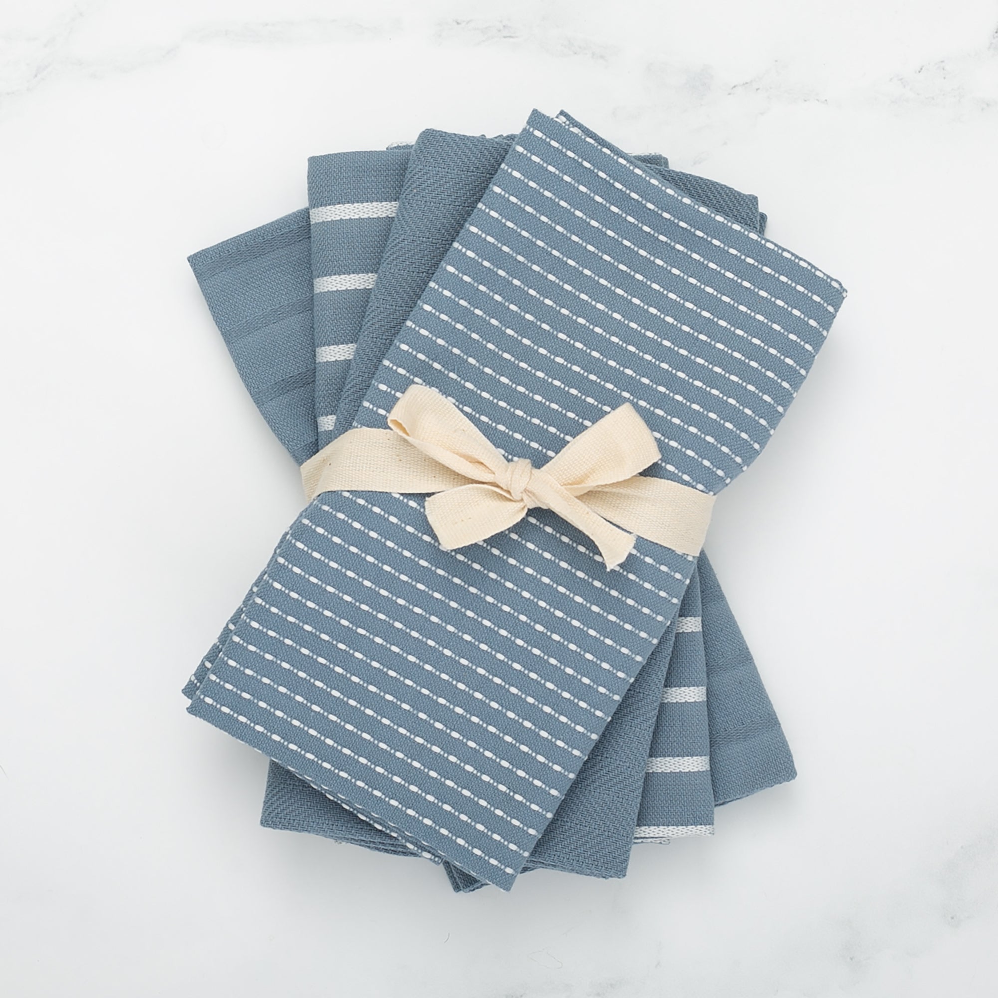 To Each Their Own napkin set - Borage &amp; White