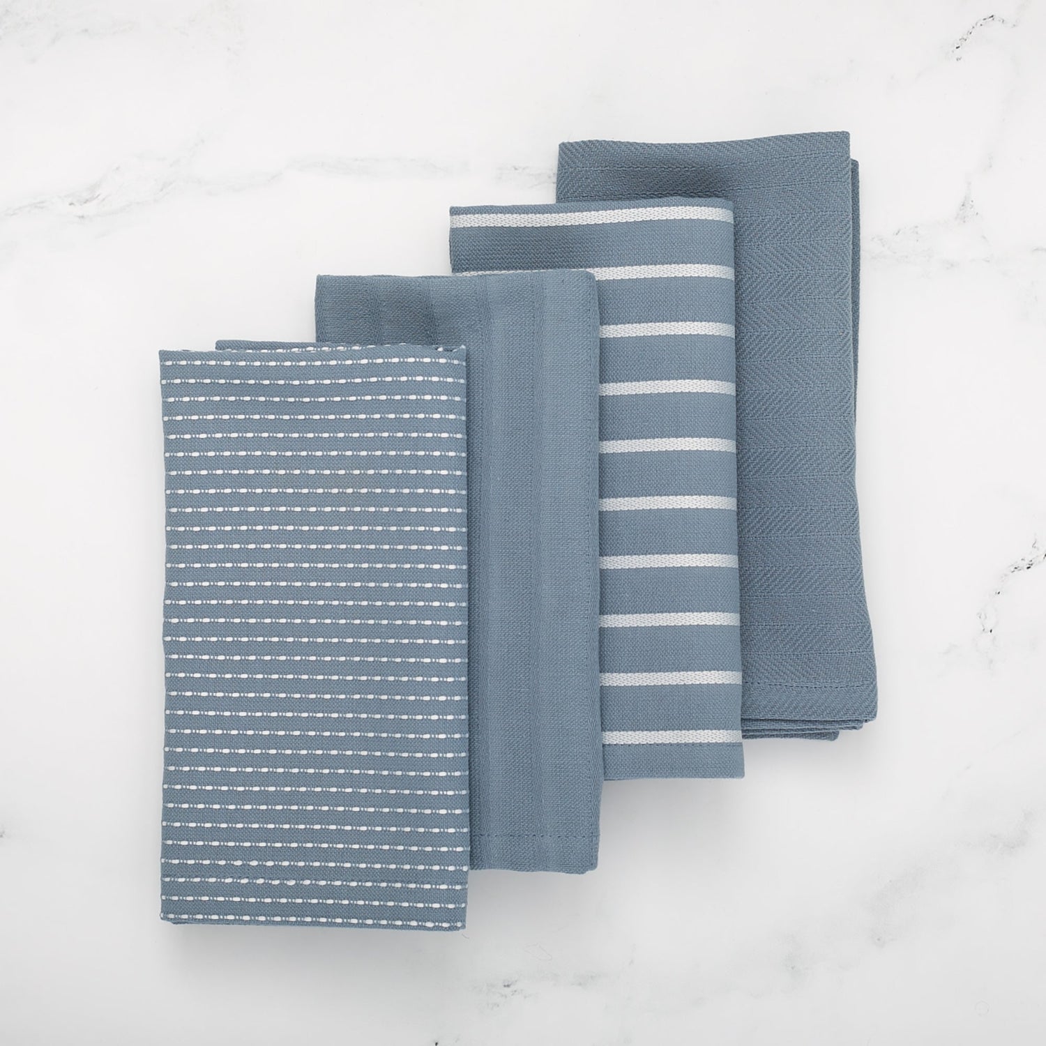 To Each Their Own napkin set - Borage &amp; White
