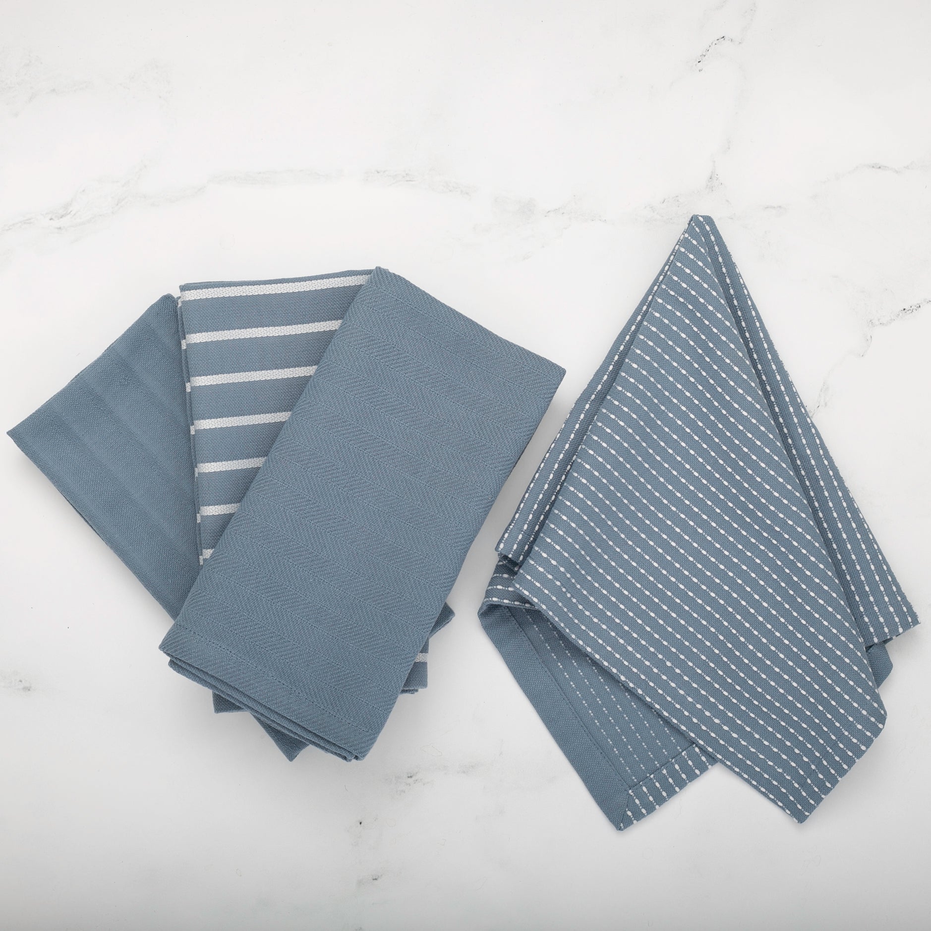 To Each Their Own napkin set - Borage &amp; White