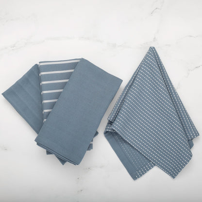 To Each Their Own napkin set - Borage &amp; White