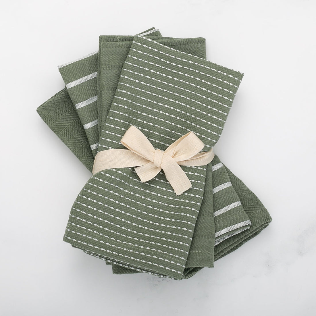 To Each Their Own napkin set - Kale &amp; White