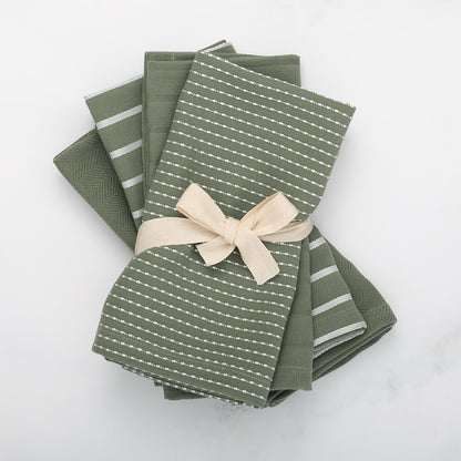 To Each Their Own napkin set - Kale &amp; White