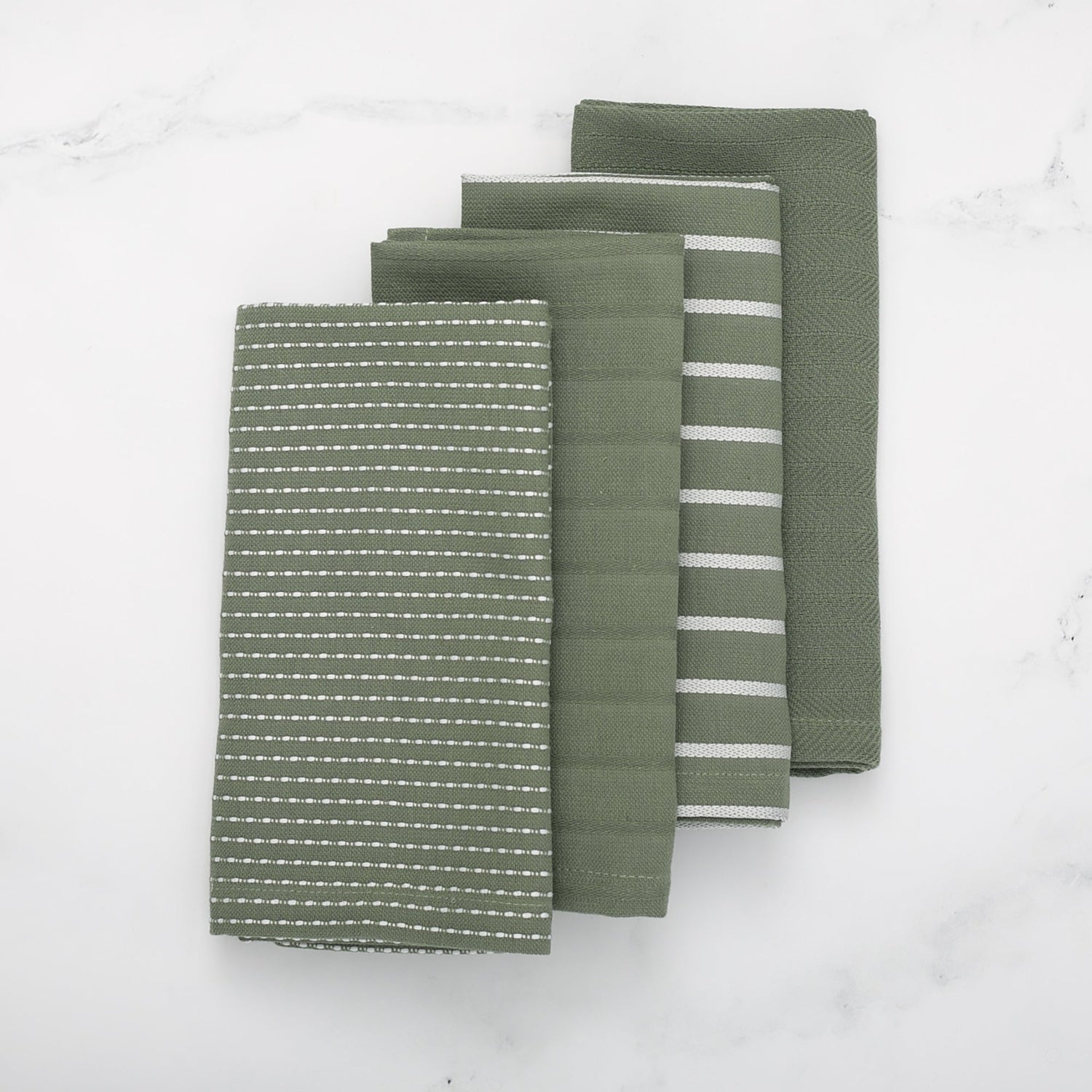 To Each Their Own napkin set - Kale &amp; White