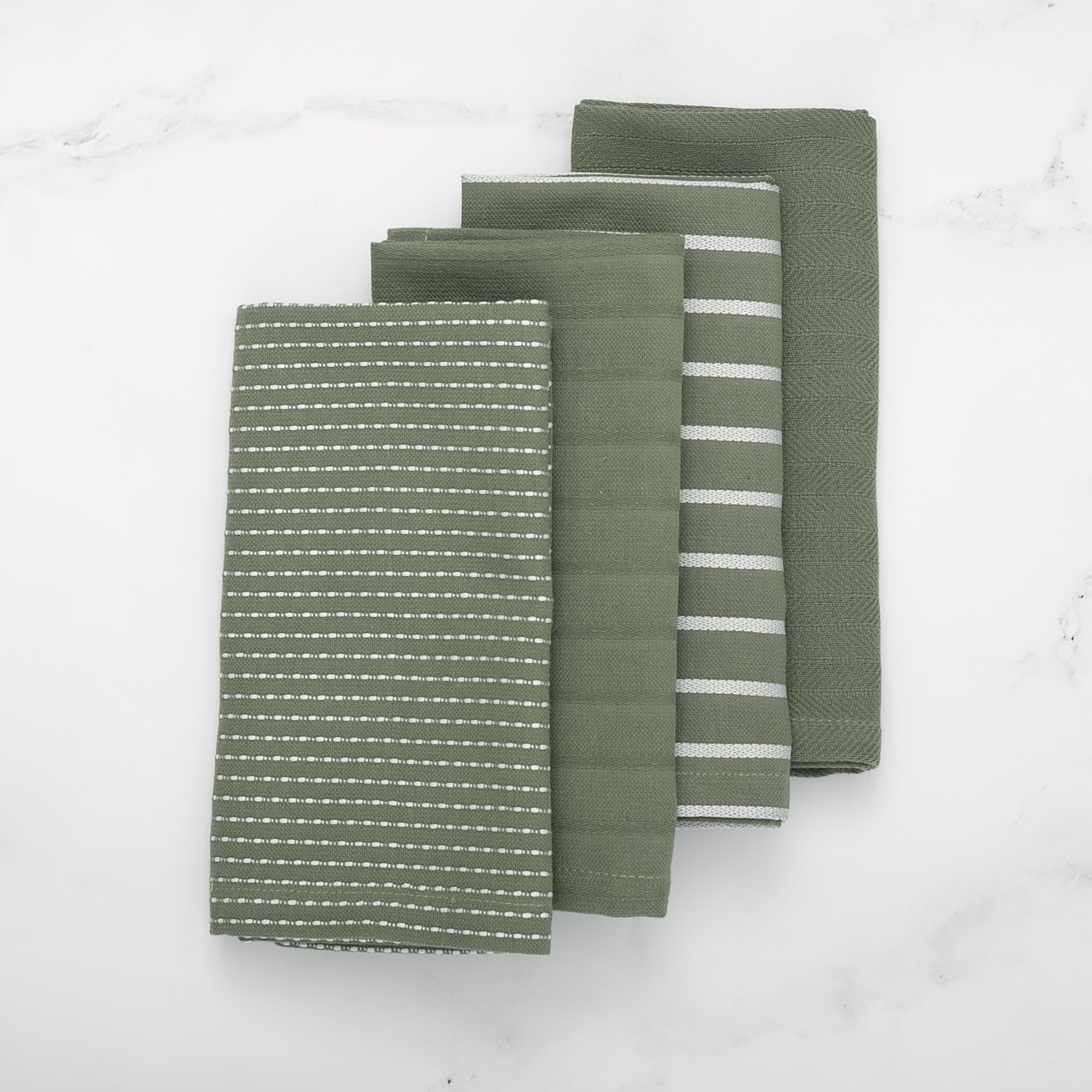 To Each Their Own napkin set - Kale &amp; White