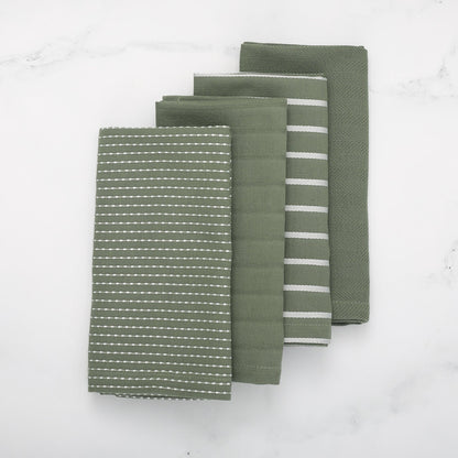 To Each Their Own napkin set - Kale &amp; White