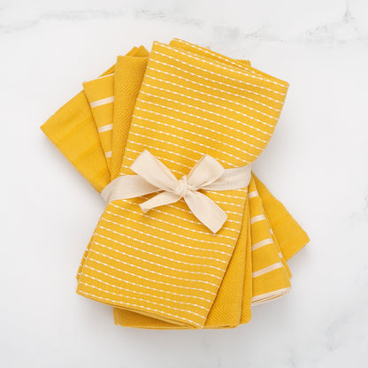 To Each Their Own napkin set - Turmeric &amp; White