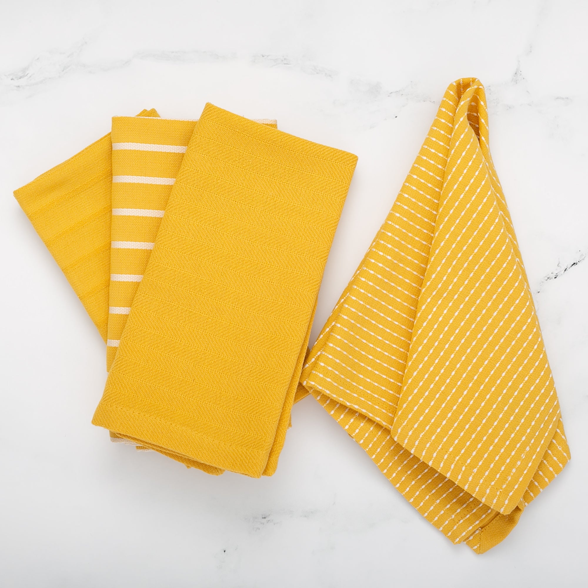 To Each Their Own napkin set - Turmeric &amp; White