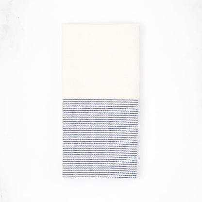 The Stripe Collection Napkins Natural Cotton &amp; Elderberry