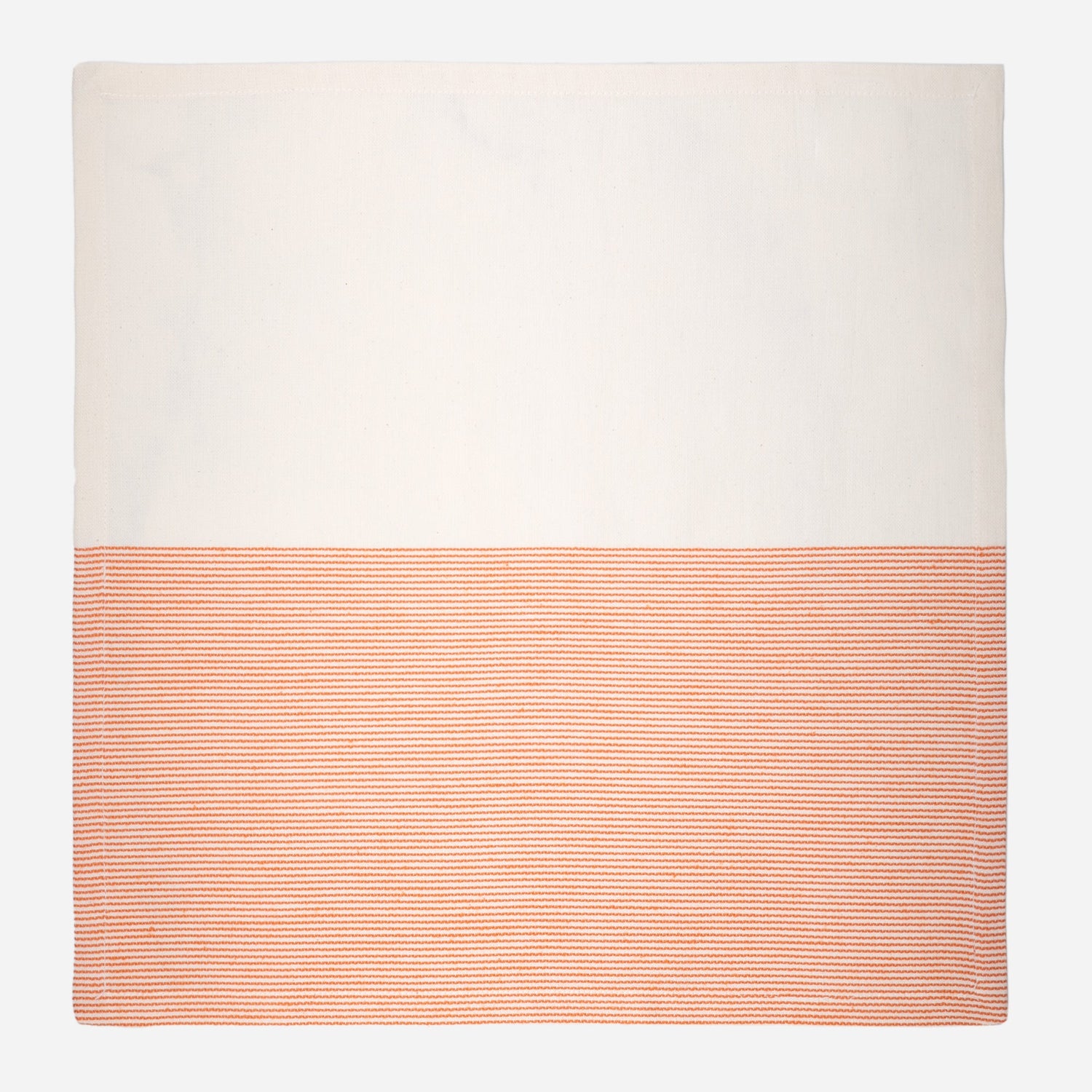 The Stripe Collection Napkins Natural Cotton &amp; Persimmon
