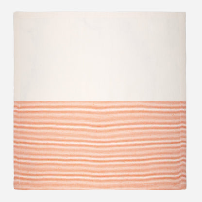 The Stripe Collection Napkins Natural Cotton &amp; Persimmon
