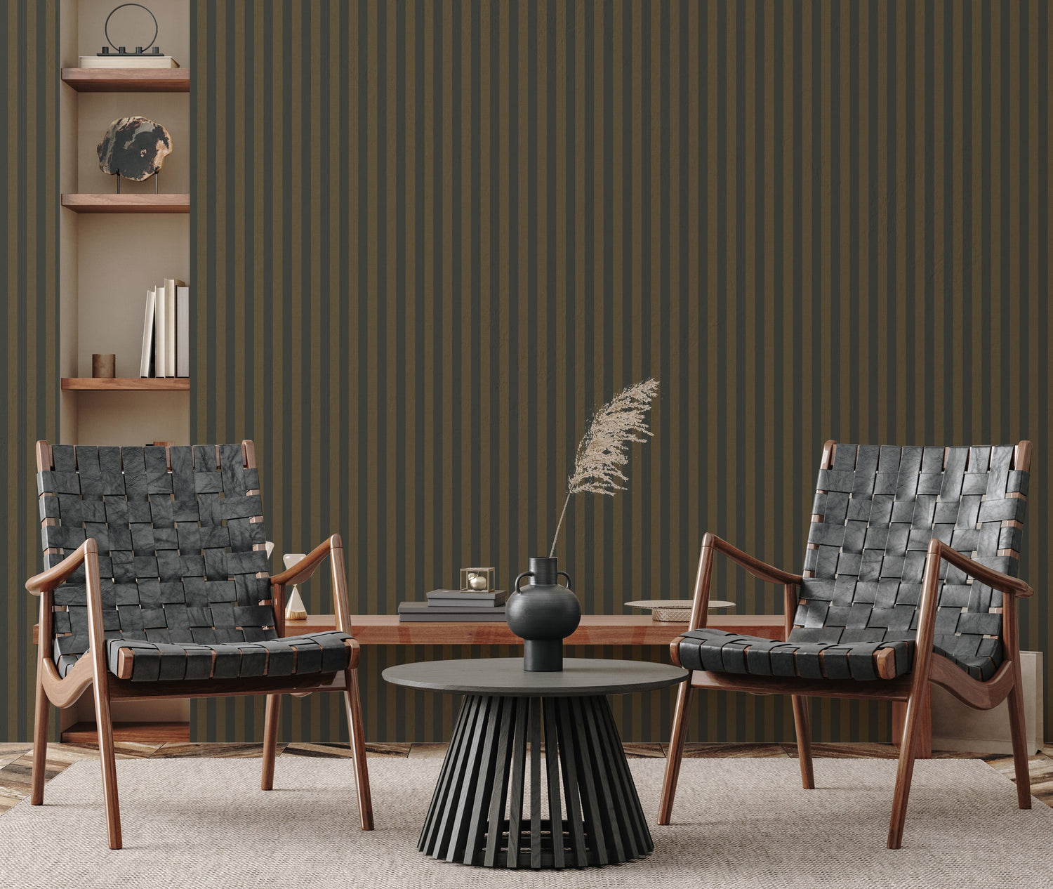 Ashbury Stripe Wallpaper by Safari Natalia x Taddy Mikelaites