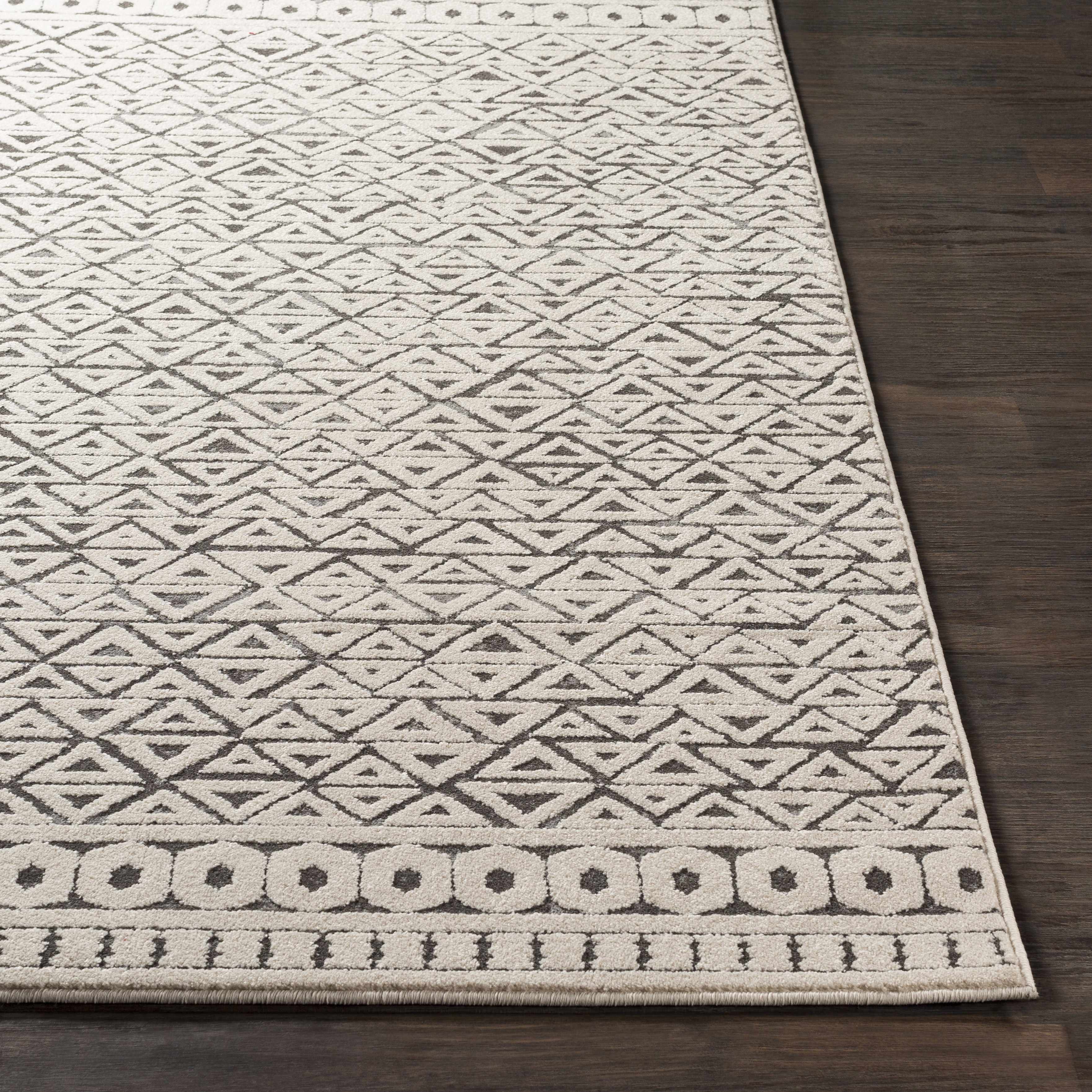 Naylor Beige/Charcoal Rug - Clearance