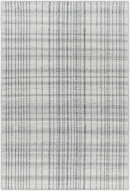 Nissa Blue Gray Checkered Area Rug - Clearance