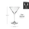 Reserve Milo Crystal Martini Glasses By Viski (set of 4)