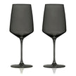 Reserve Nouveau Crystal Wine Glasses in Smoke - Set of 2