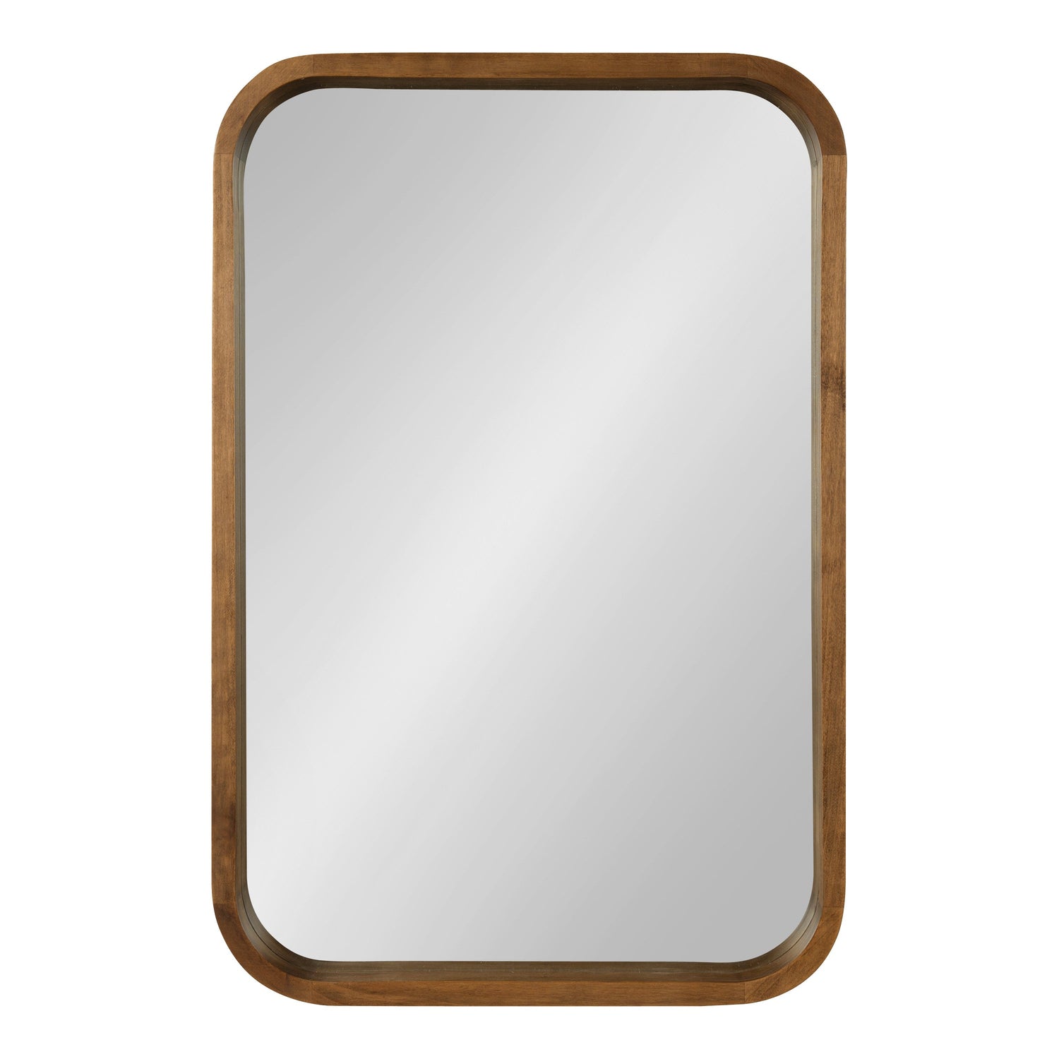 Hutton Wood Framed Radius Rectangle Mirror