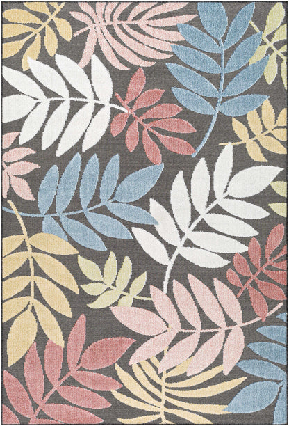 Nasha Charcoal Outdoor Area Rug - Clearance