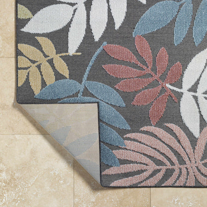 Nasha Charcoal Outdoor Area Rug - Clearance