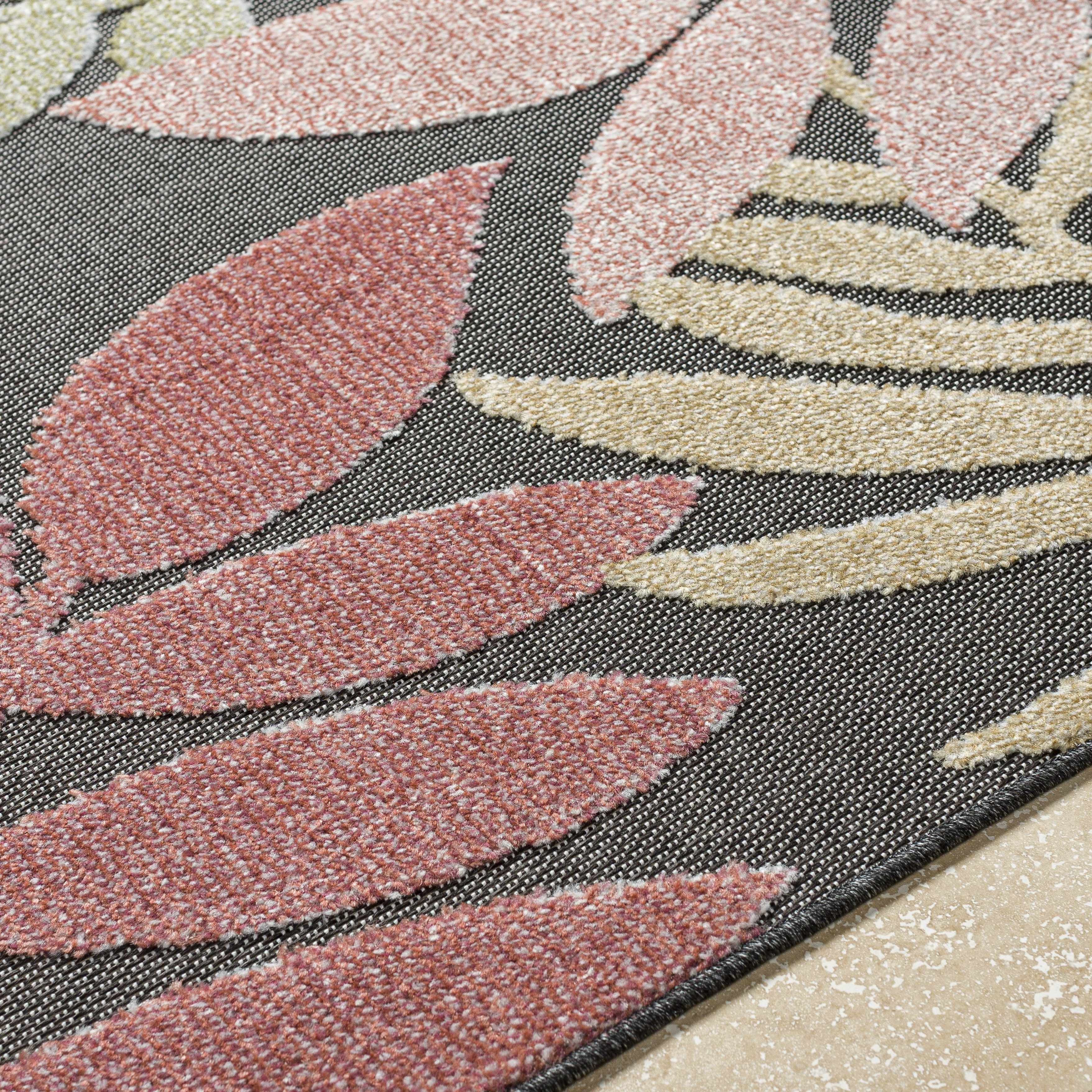 Nasha Charcoal Outdoor Area Rug - Clearance