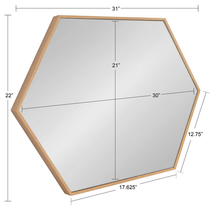 Rhodes Framed Hexagon Wall Mirror