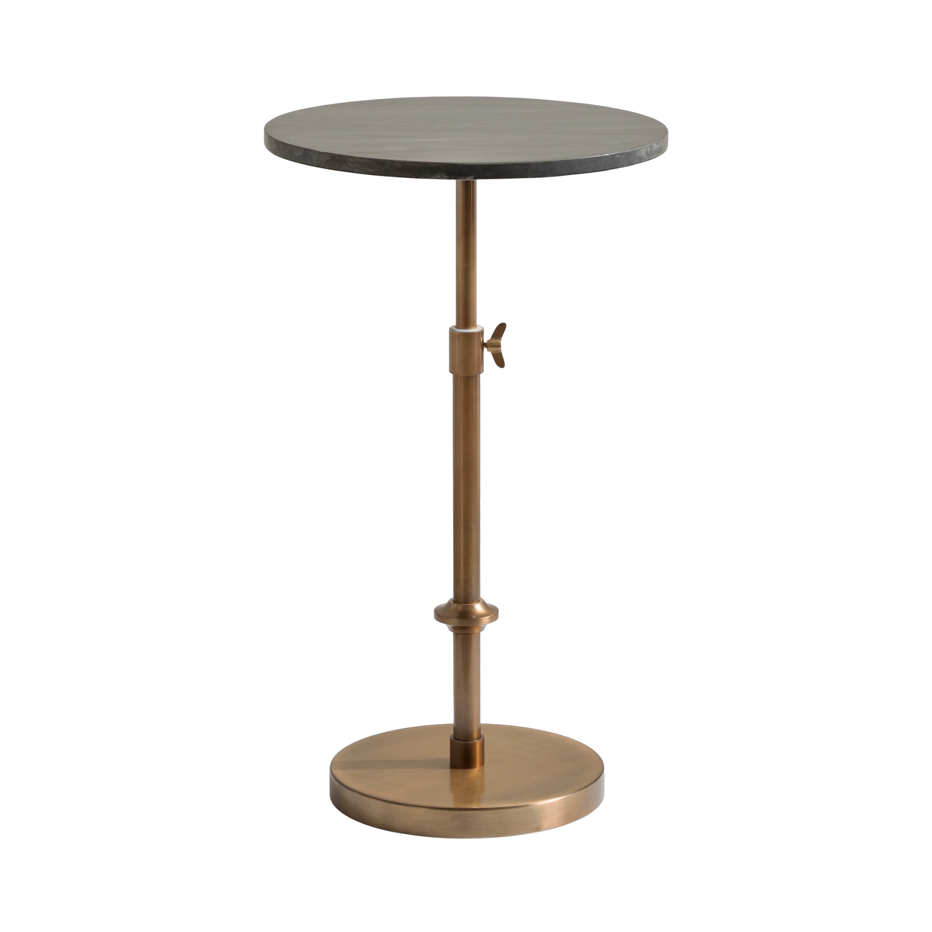 Engles Adjustable Marble Table and Plant Stand