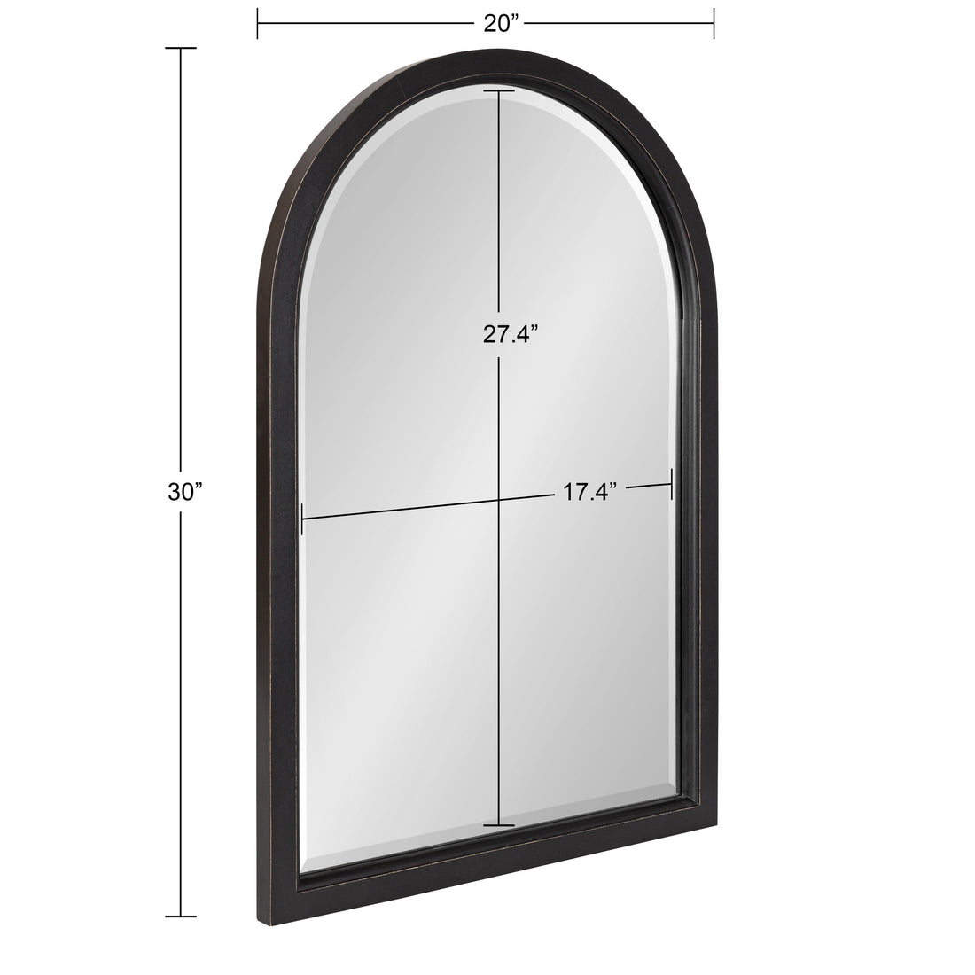 Hogan Wood Framed Arch Mirror