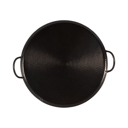 Sanzo Hammered Round Metal Tray