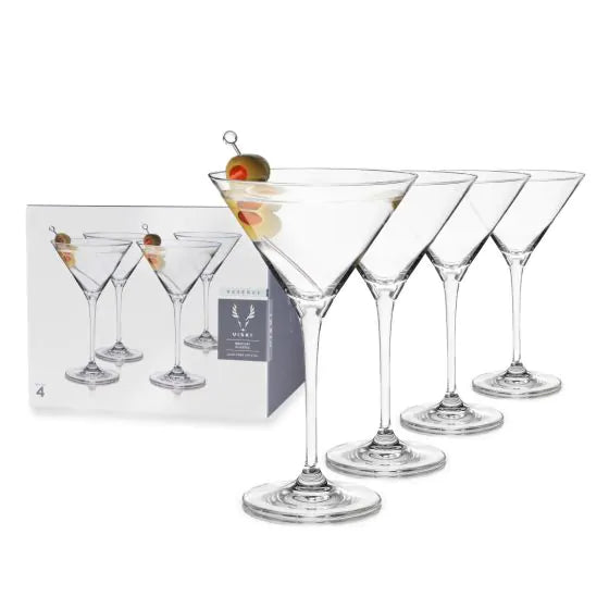 Reserve Milo Crystal Martini Glasses By Viski (set of 4)