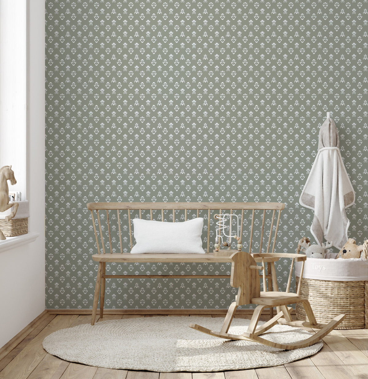 Laina Wallpaper by Quirky Paisley Designs