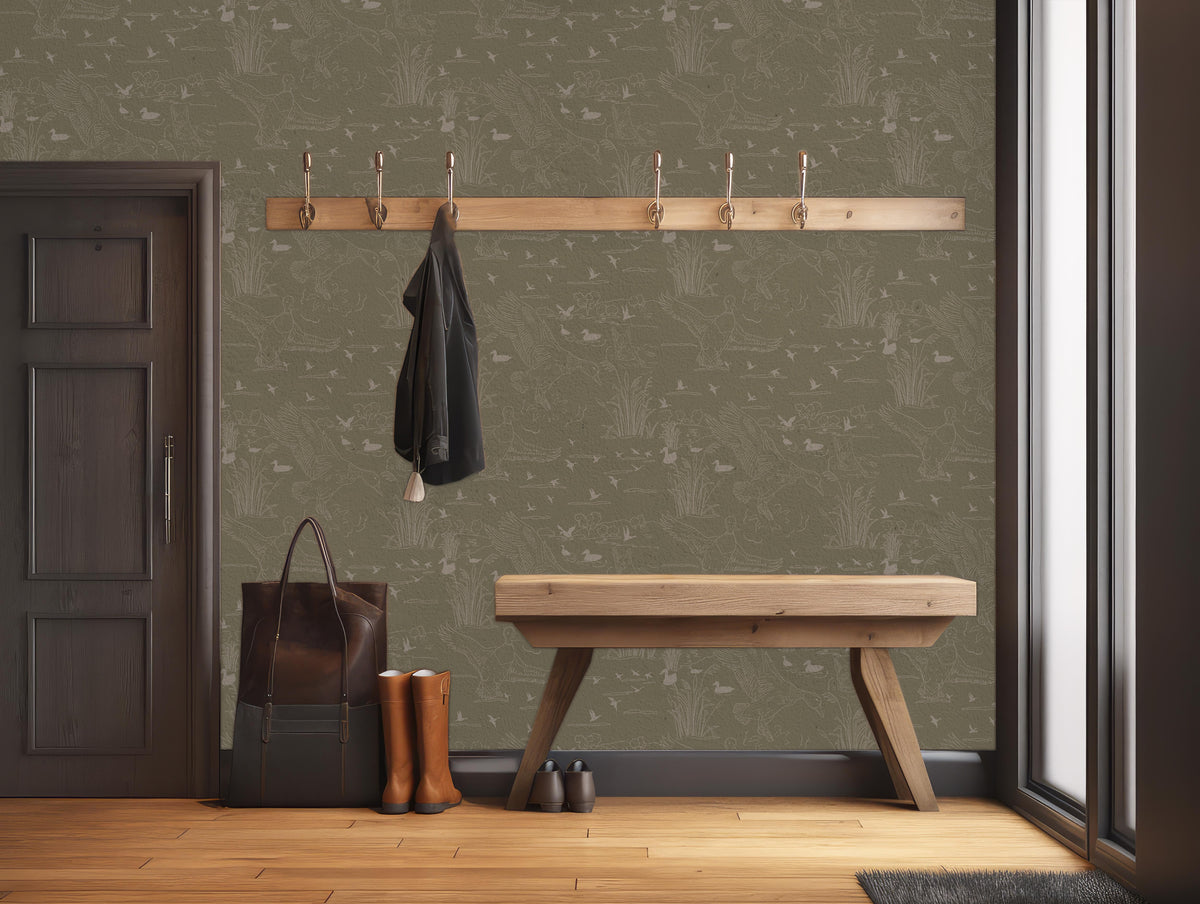 Wallace Wallpaper by Painted Hawk Design