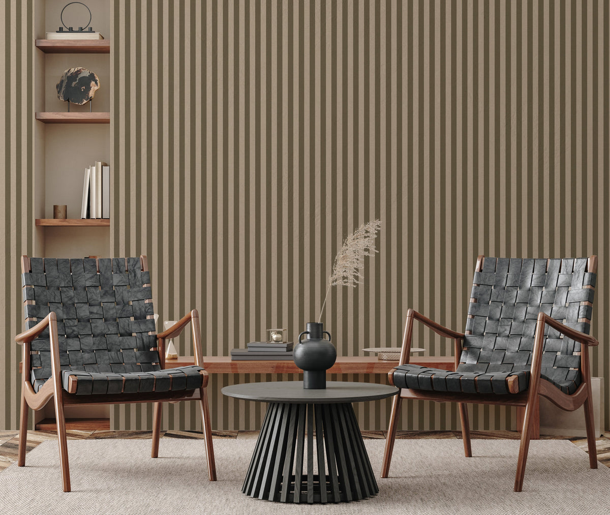 Ashbury Stripe Wallpaper by Safari Natalia x Taddy Mikelaites
