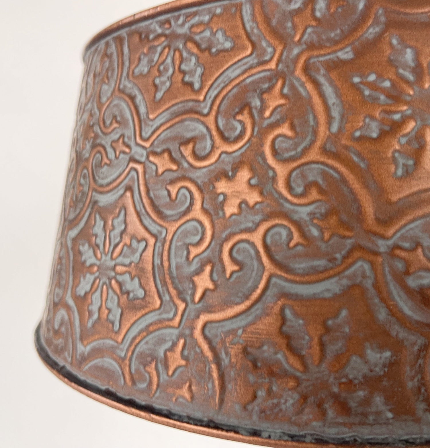 Ornate Copper Pendant 1-Light | 12" | Farmhouse Kitchen &amp; Dining