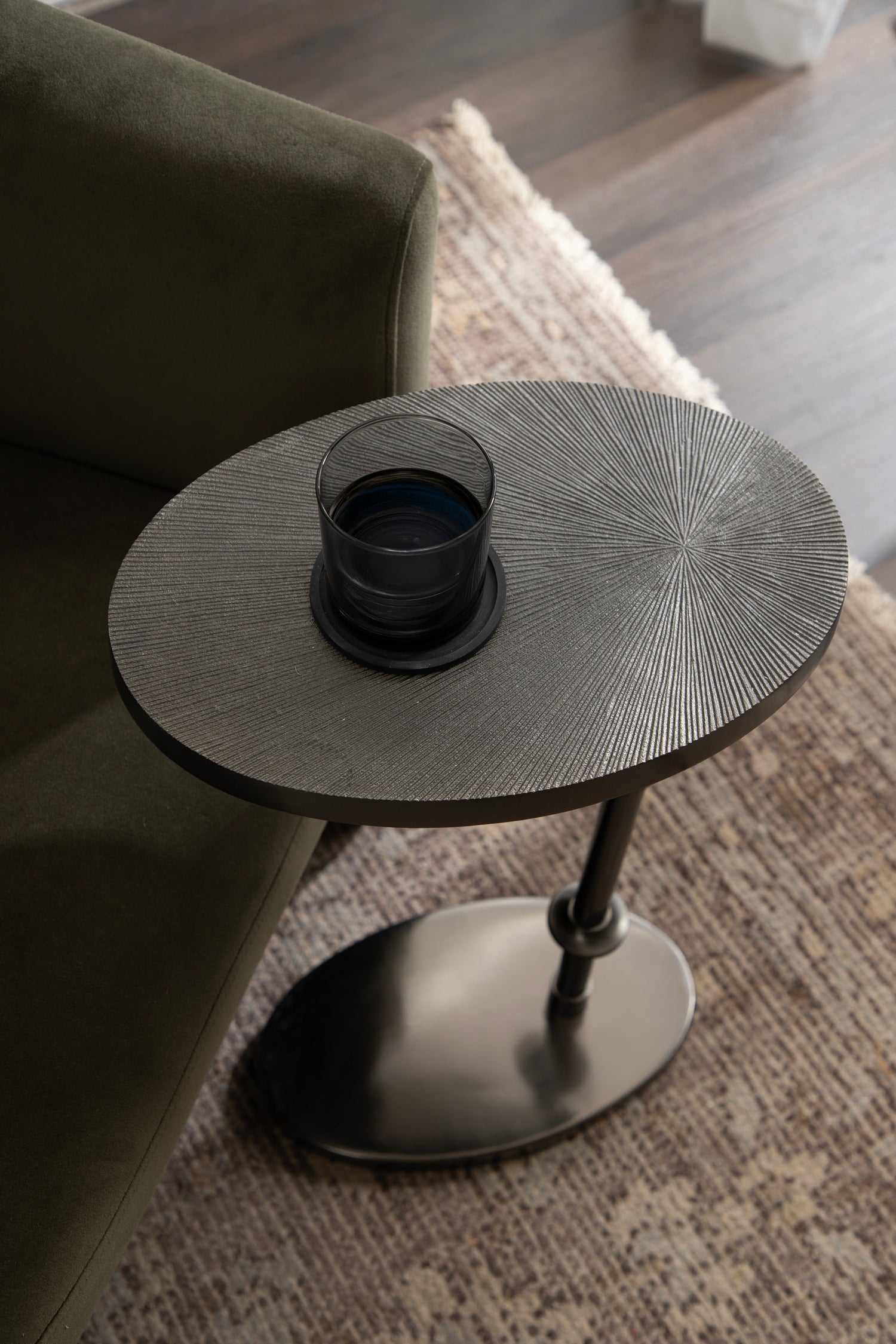 Engles Adjustable Oval Metal Table