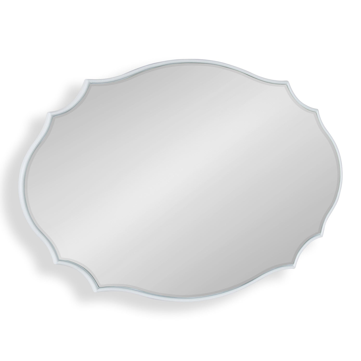 Leanna Scalloped Oval Wall Mirror