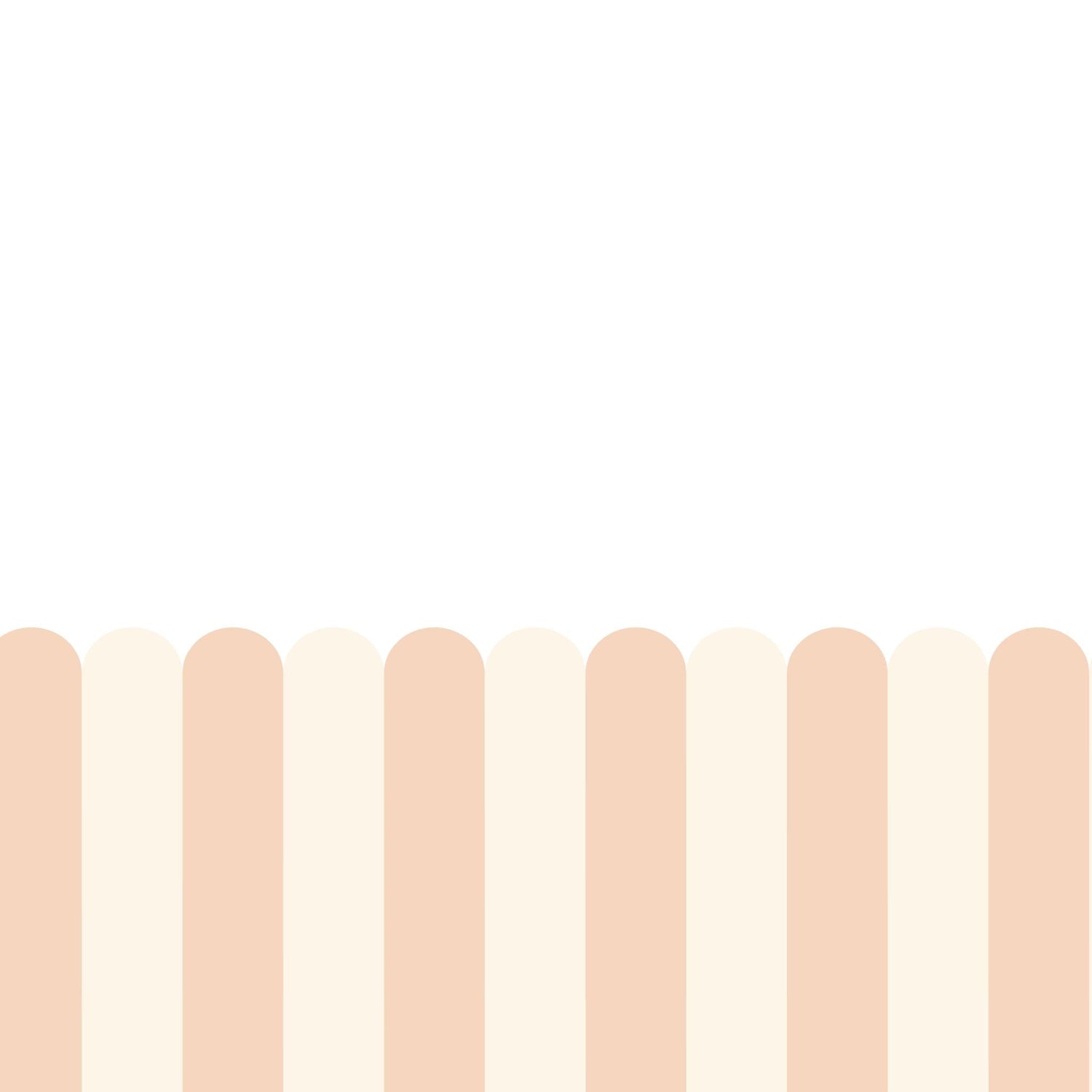 Playful Pickets (Peach) Wallpaper - 4 FT H X 17.4 FT W P&amp;S