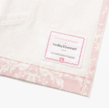 LoveShackFancy Perennial Pink Cropped Essential Apron
